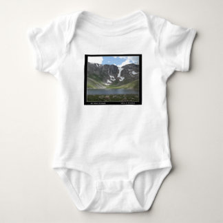 Mountain Lake on Mt. Evans in Colorado Baby Bodysuit