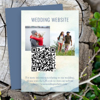 Mountain Lake Photo and QR Code Wedding Website