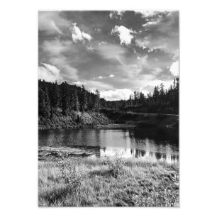 Mountain lake photo print