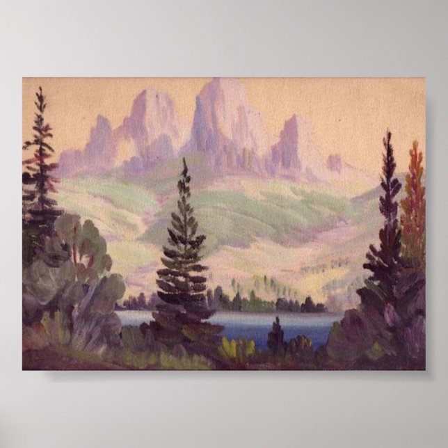 Mountain Lake Poster (Front)