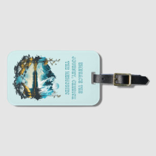 Mountain Lake Reflections Luggage Tag