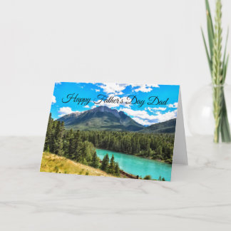 Mountain Lake Scenery Father's Day Card