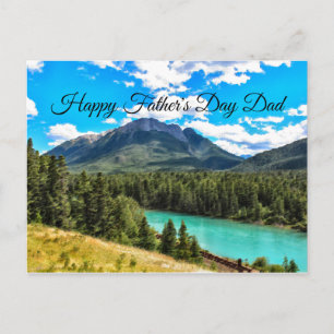 Mountain Lake Scenery Father's Day Postcard