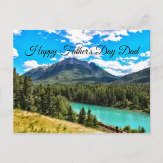 Mountain Lake Scenery Father's Day Postcard