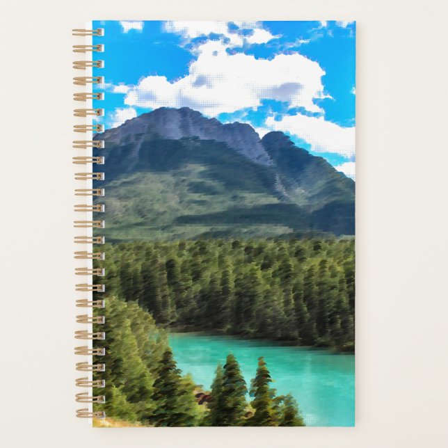 Mountain Lake Scenery  Planner (Front)
