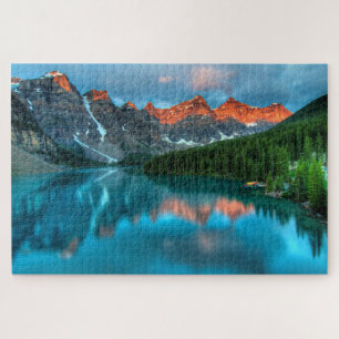 Mountain Lake Scenic Landscape Jigsaw Puzzle