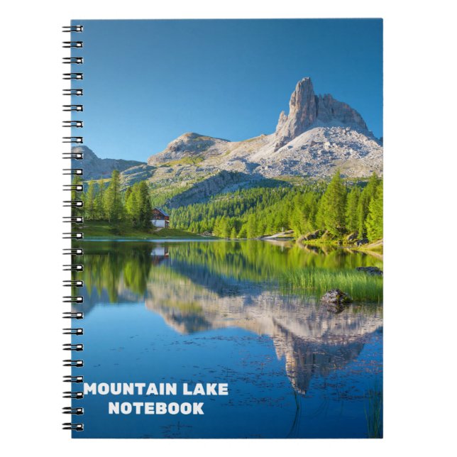 Mountain Lake Spiral Notebook (Front)
