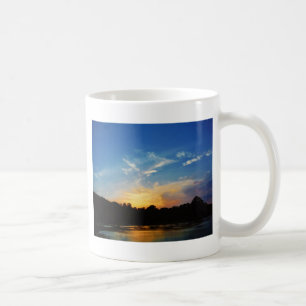 Mountain Lake Sunset Coffee Mug
