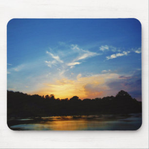 Mountain Lake Sunset Mouse Mat