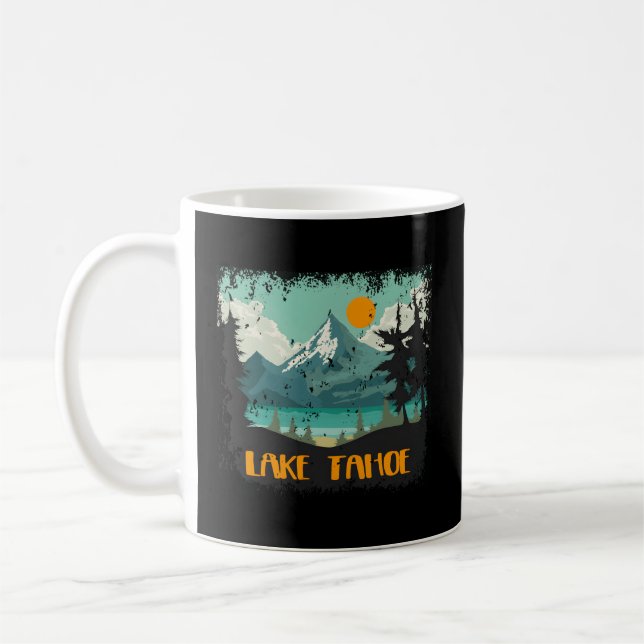 Mountain Lake Tahoe Ca Coffee Mug (Left)