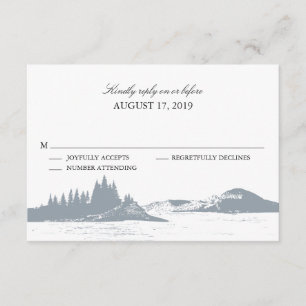 Mountain Lake    Wedding RSVP