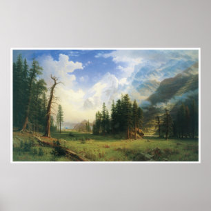Mountain Landscape, 1895, Albert Bierstadt Poster