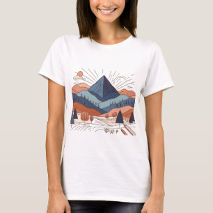 Mountain Landscape Art Woman's T-Shirt 