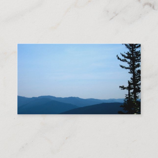 mountain landscape business card template (Front)