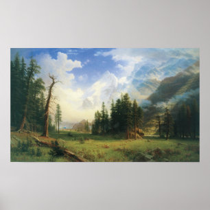Mountain Landscape by Albert Bierstadt Poster