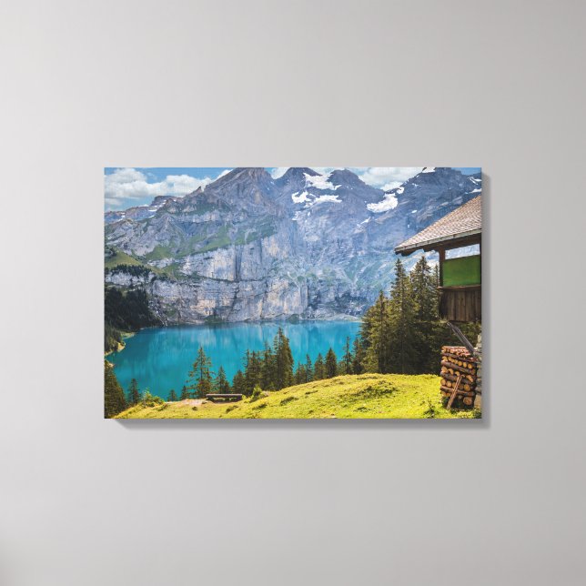 Mountain landscape canvas print (Front)