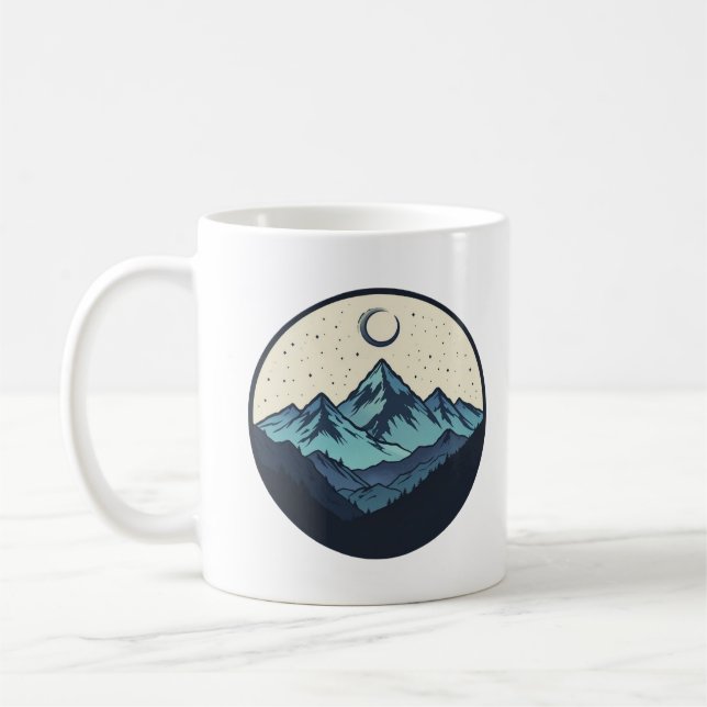 Mountain Landscape Coffee Mug (Left)