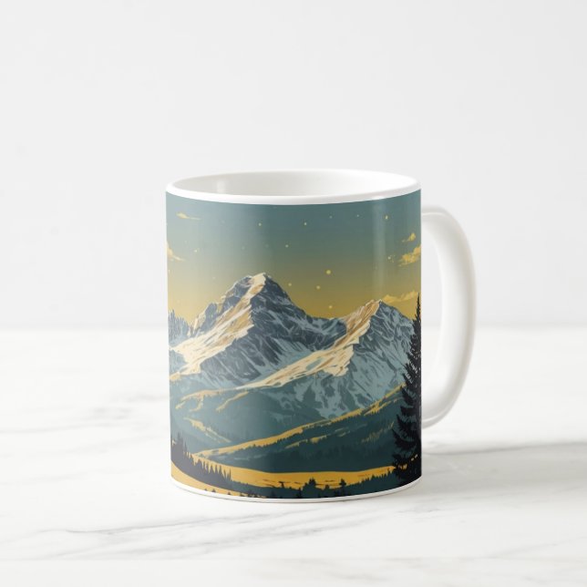  Mountain Landscape Coffee Mug (Front Right)