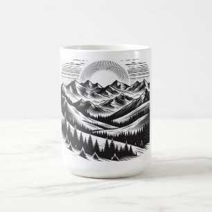 Mountain landscape coffee mug