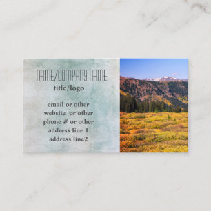 mountain landscape custom business card photo art