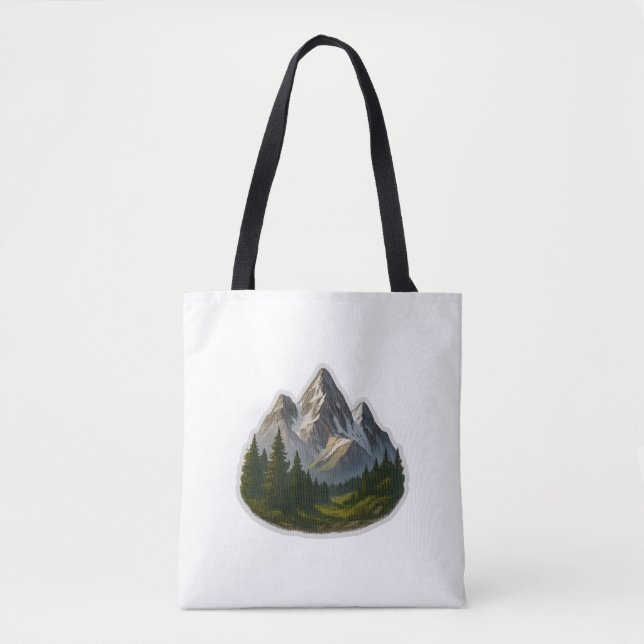 Mountain Landscape Design Tote Bag (Front)