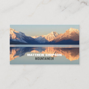 Mountain Landscape, Hiking and Climbing Business Card
