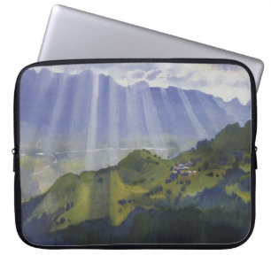 Mountain Landscape in Switzerland (Serebriakova) Laptop Sleeve