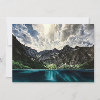 Mountain Landscape Painting Greeting Card