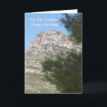 Mountain Landscape Personalised Husband Birthday Card<br><div class="desc">Greeting card mountain landscape husband birthday card. Customise this birthday card with any text then have it printed and sent to you or instantly download it to your mobile device. Should you require any help with customising then contact us through the link on this page. Landscape photography personalised husband birthday...</div>