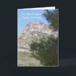 Mountain Landscape Personalised Husband Birthday Card<br><div class="desc">Greeting card mountain landscape husband birthday card. Customise this birthday card with any text then have it printed and sent to you or instantly download it to your mobile device. Should you require any help with customising then contact us through the link on this page. Landscape photography personalised husband birthday...</div>