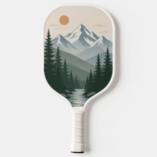 Mountain Landscape Pickleball Paddle