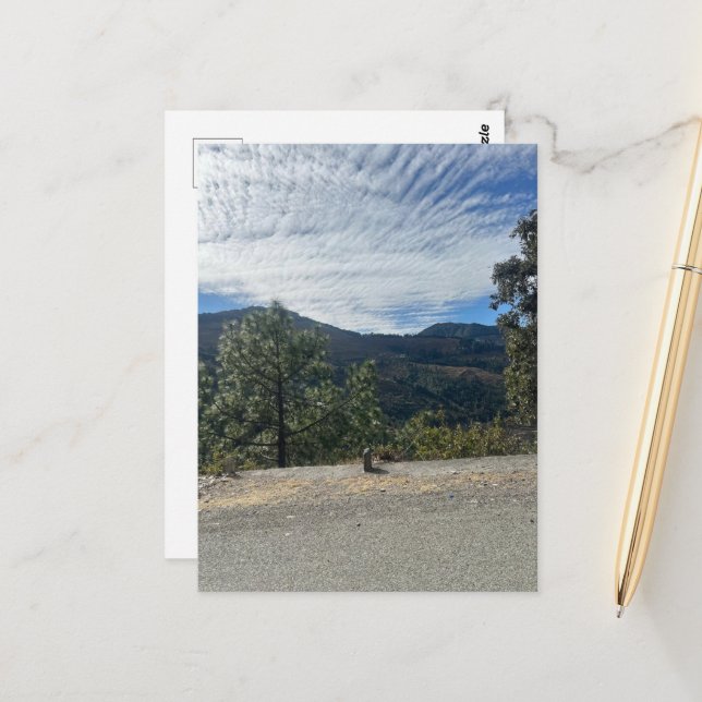 Mountain Landscape Postcard (Front/Back In Situ)