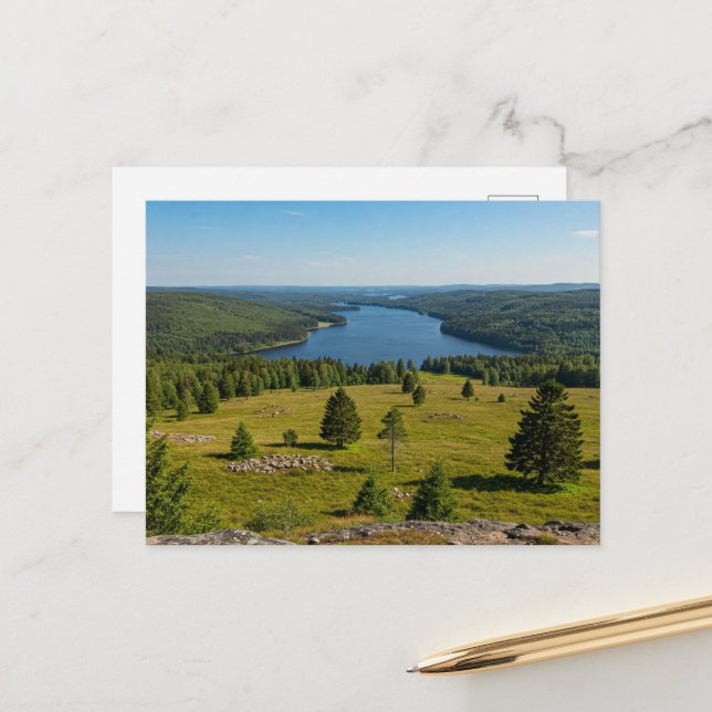 Mountain Landscape Postcard (Front/Back In Situ)