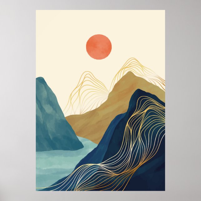 Mountain landscape poster (Front)