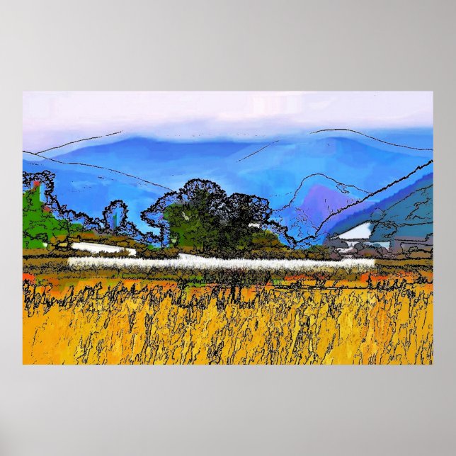 MOUNTAIN LANDSCAPE POSTER (Front)