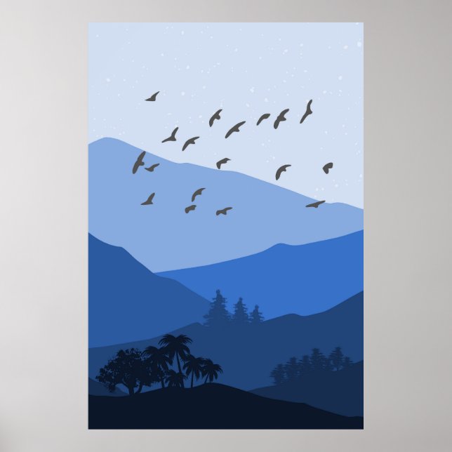  Mountain Landscape Poster (Front)
