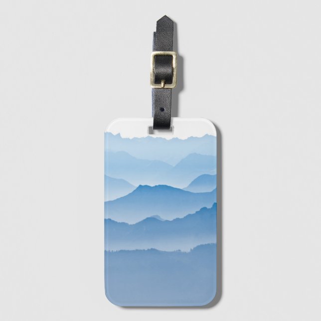 Mountain Landscape | Switzerland Luggage Tag (Front Vertical)