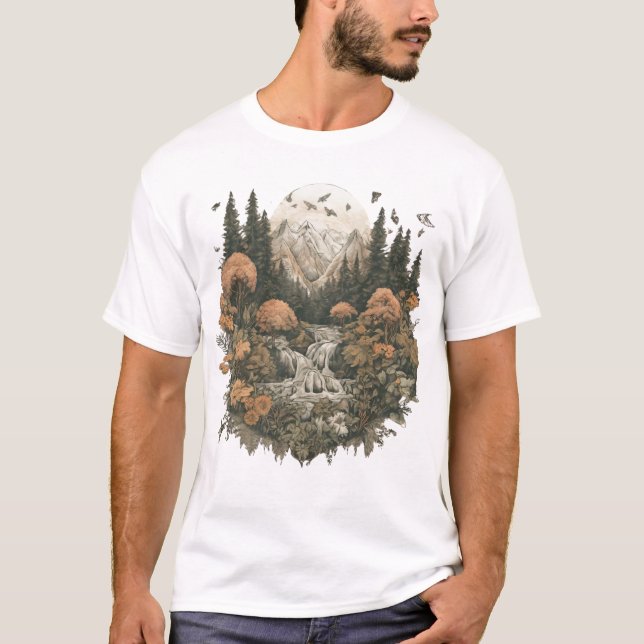 Mountain Landscape T-Shirt (Front)