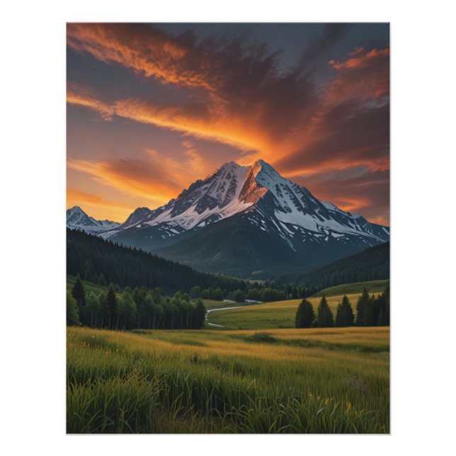  Mountain Landscape View Photo Print (Front)