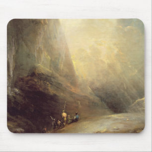 Mountain Landscape with Banditti, c.1780 (oil on c Mouse Mat