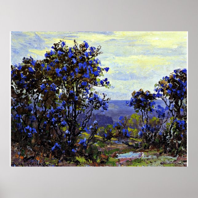 Mountain Laurel in Bloom, beautiful painting Poster (Front)