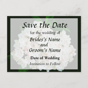 Mountain Laurel Save the Date Announcement Postcard