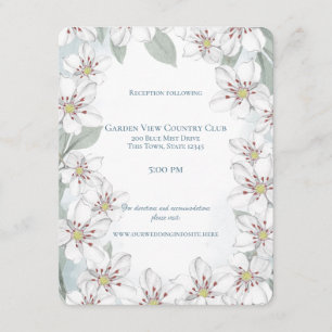 Mountain Laurel Wedding Details Invitation