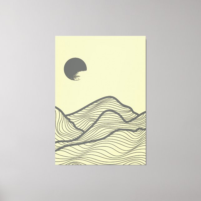 Mountain layout design  canvas print (Front)