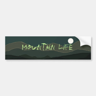 Mountain Life Bumper Sticker