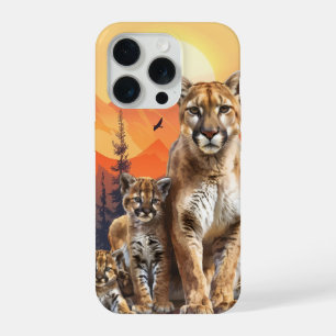 Mountain Lion and Cubs iPhone / iPad case