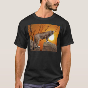 Mountain lion at sunset T-Shirt