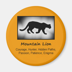Mountain Lion Cougar Totem Animal Spirit Meaning Magnet