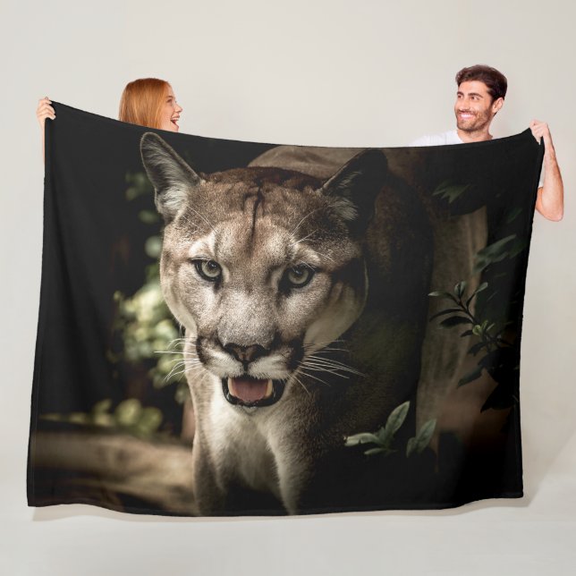 MOUNTAIN LION FLEECE BLANKET (In Situ)