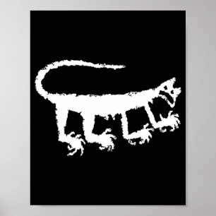 Mountain Lion Petroglyph _1  Poster